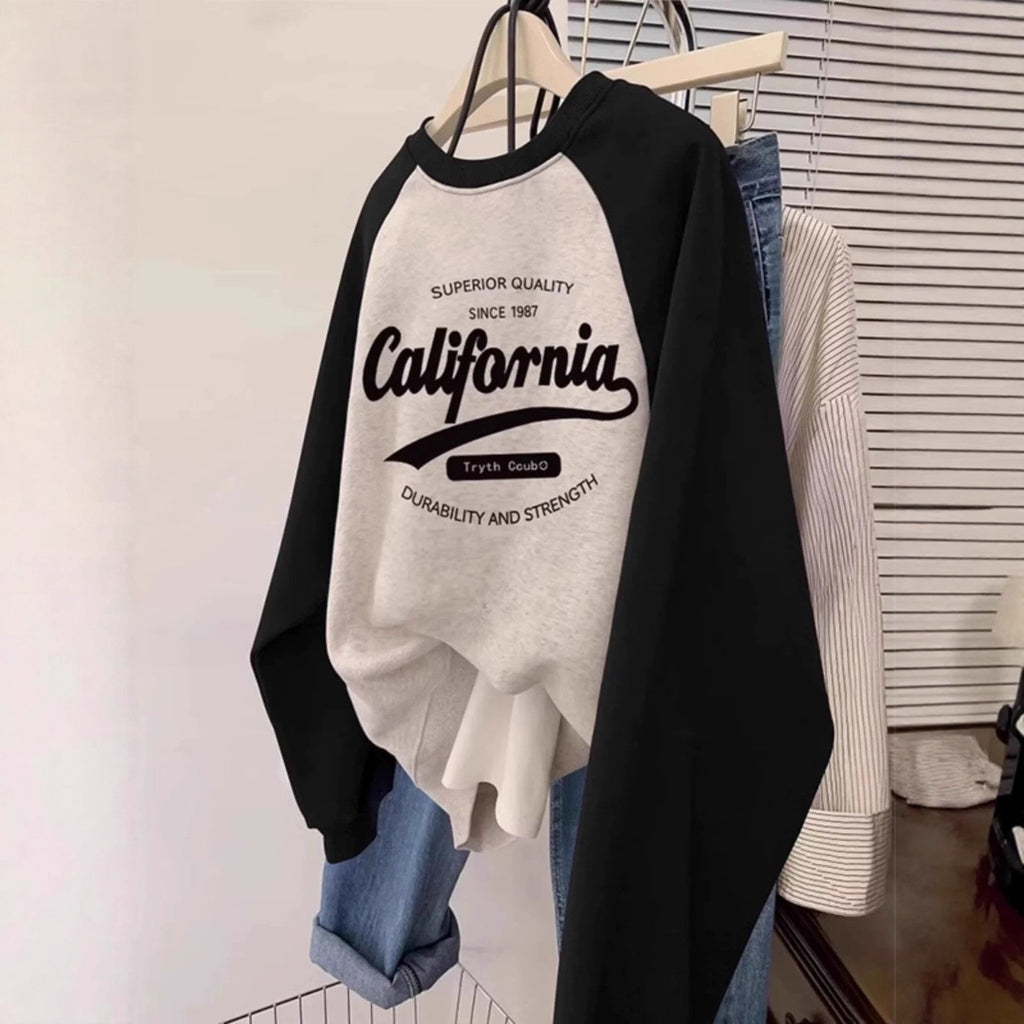 Lightweight Hoodie for Women – Color Block Drop Shoulder