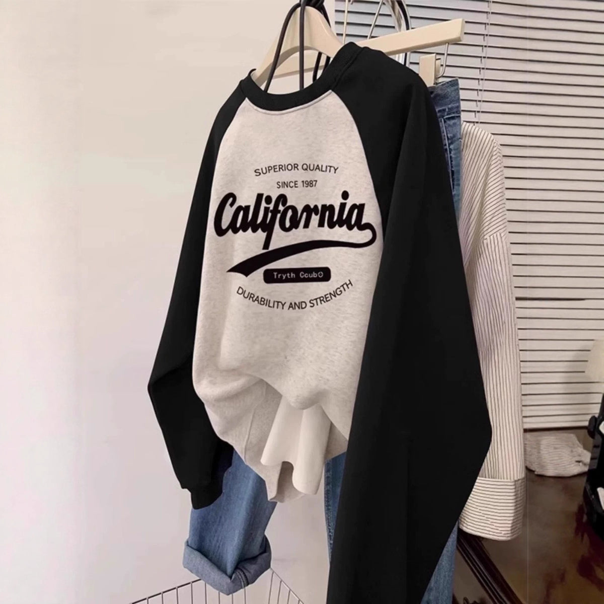 Lightweight Hoodie for Women – Color Block Drop Shoulder