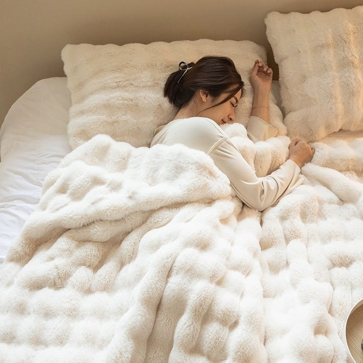 Double Sided Sofa Blanket – Thick & Cozy Home Cover