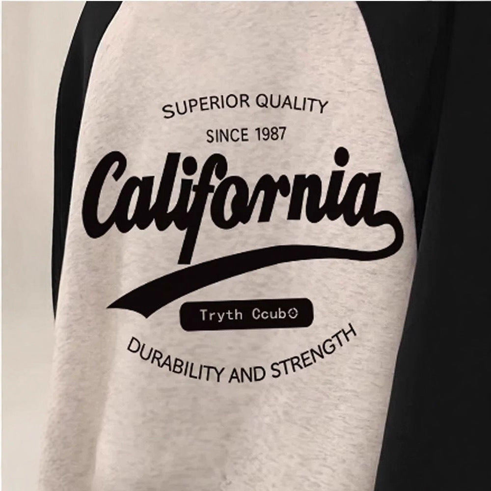 Lightweight Hoodie for Women – Color Block Drop Shoulder