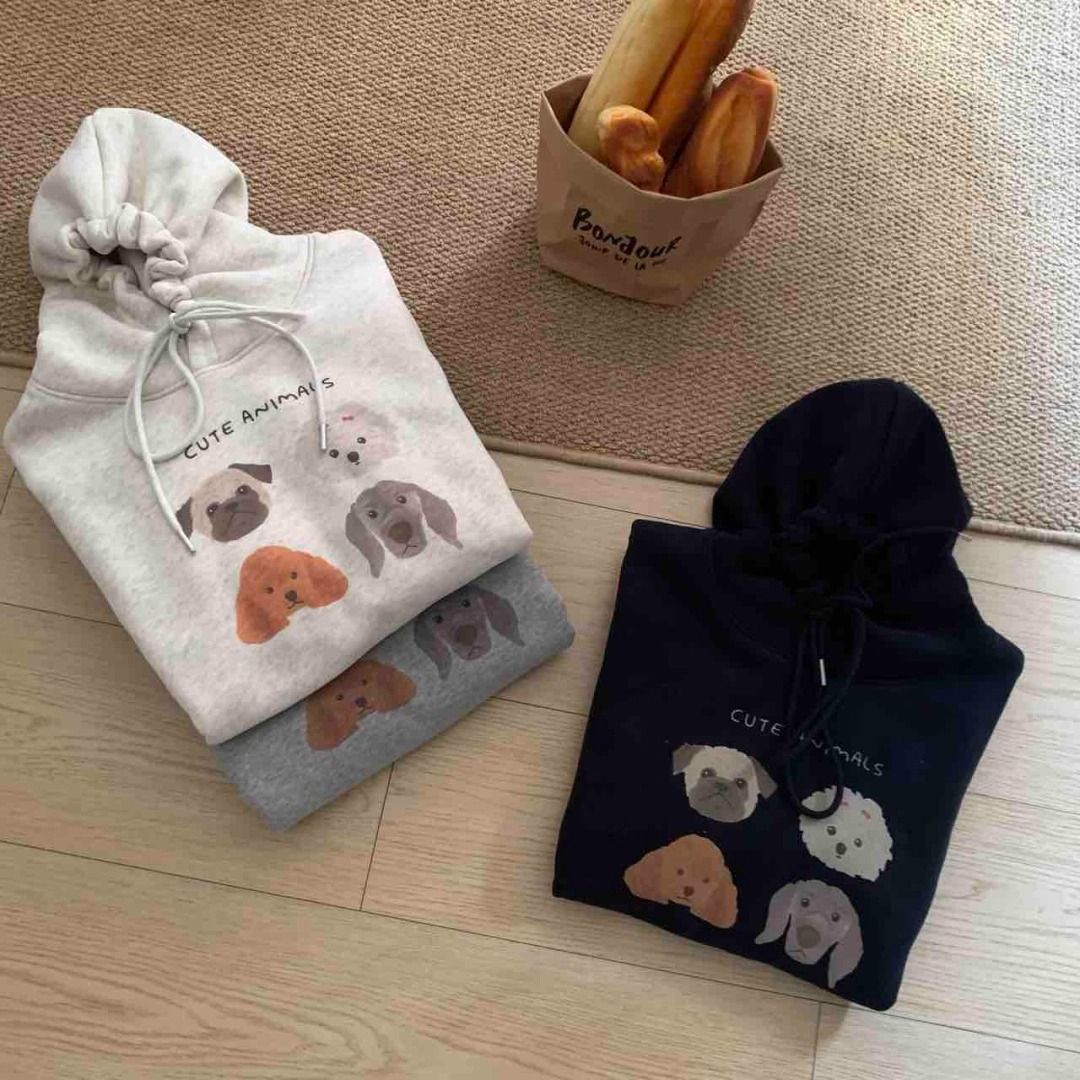 Cartoon Graffiti Hoodie for Women – Lightweight Loose Fit