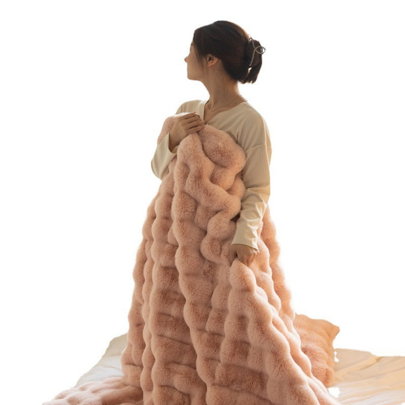 Double Sided Sofa Blanket – Thick & Cozy Home Cover