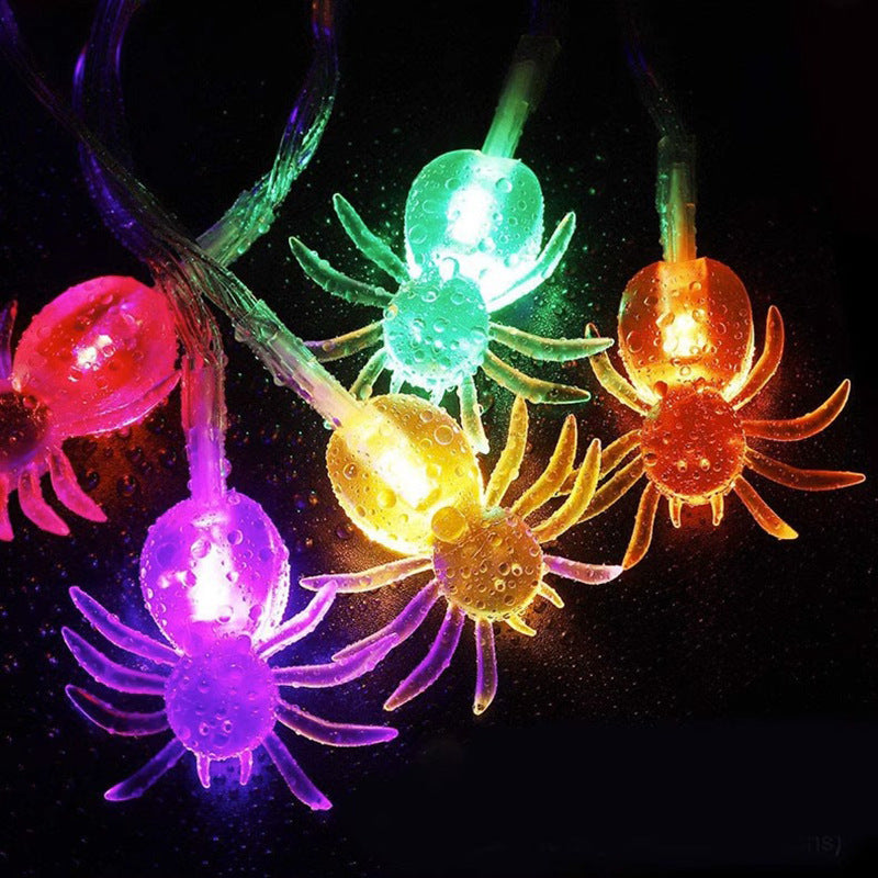 Halloween Spider String Lights – Outdoor LED Decoration