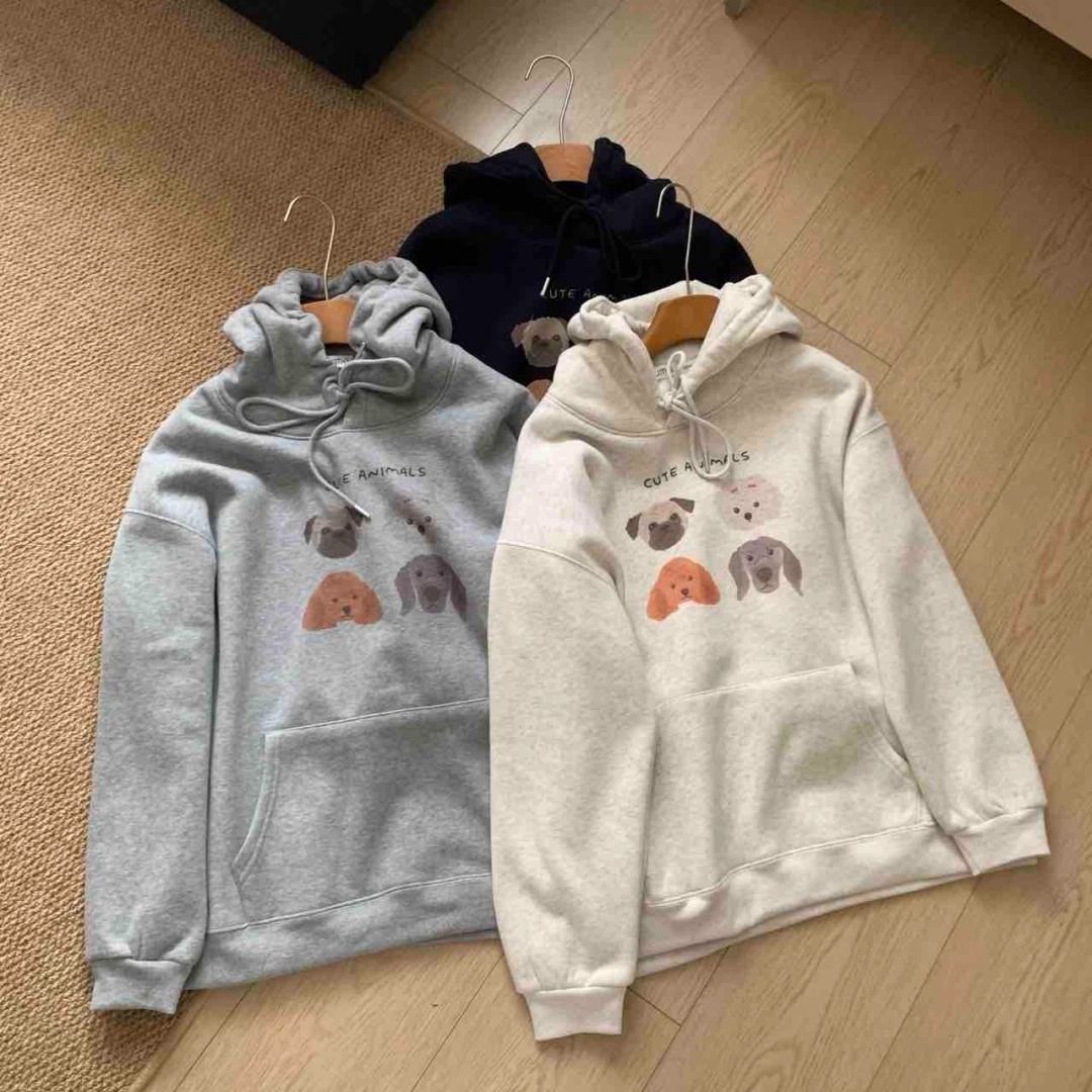 Cartoon Graffiti Hoodie for Women – Lightweight Loose Fit