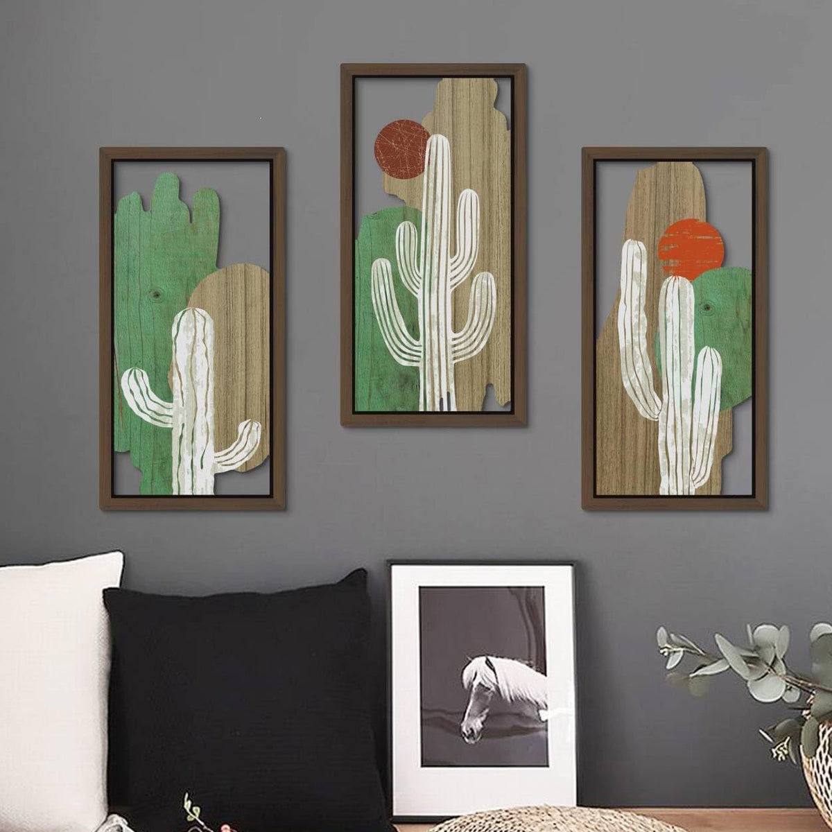 Rustic Wooden Wall Decor – Hollow Design for Bedroom & Living Room