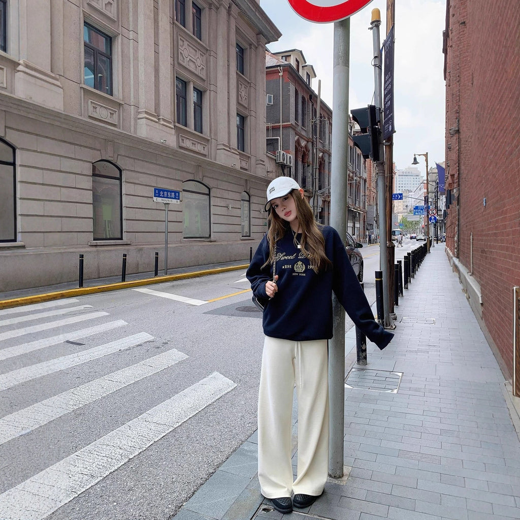 Hoodie, Casual Thick Fleece Warm Vintage Print Sweatshirt