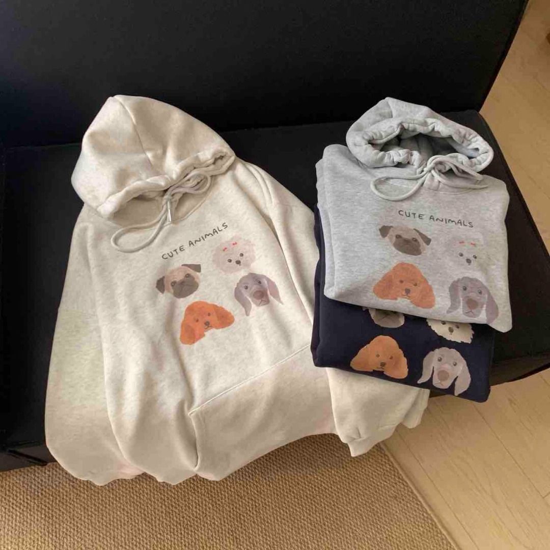 Cartoon Graffiti Hoodie for Women – Lightweight Loose Fit